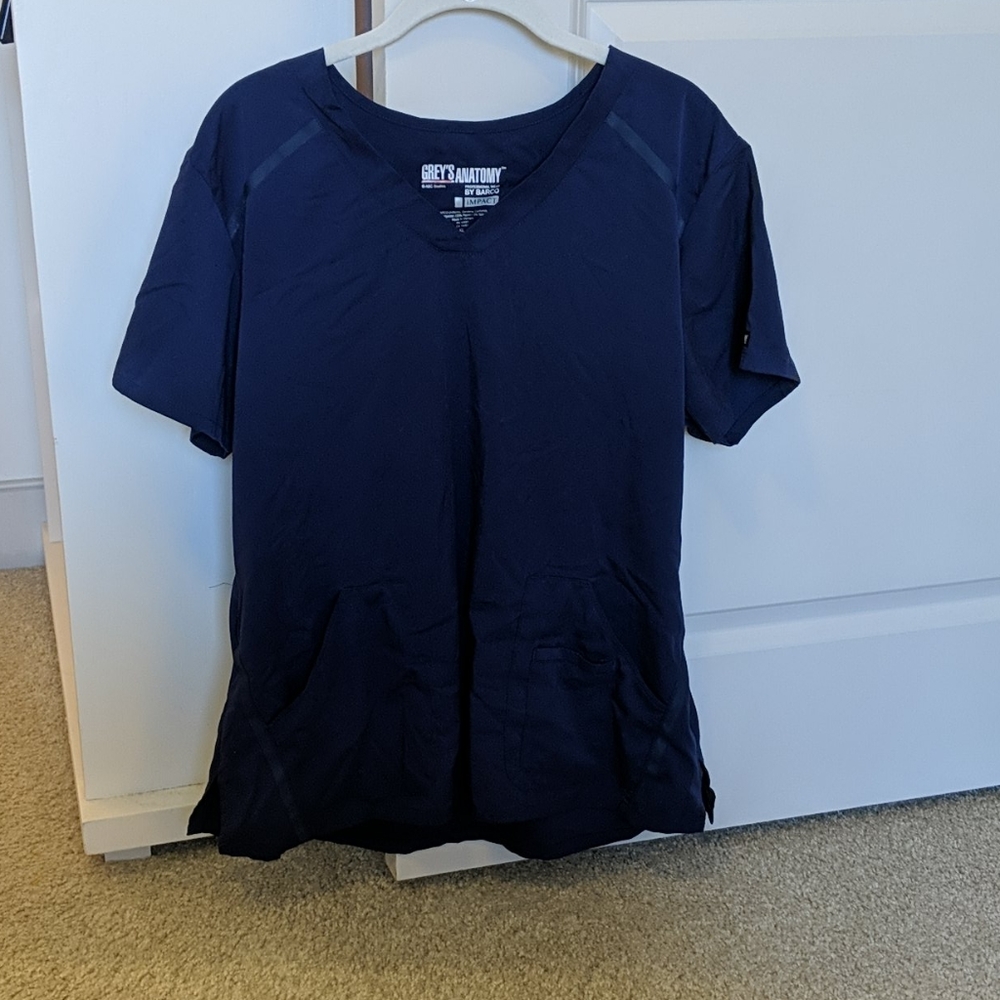 Navy Scrub Top